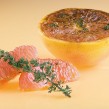 Pamplemousses rosés rôtis au thym et au miel