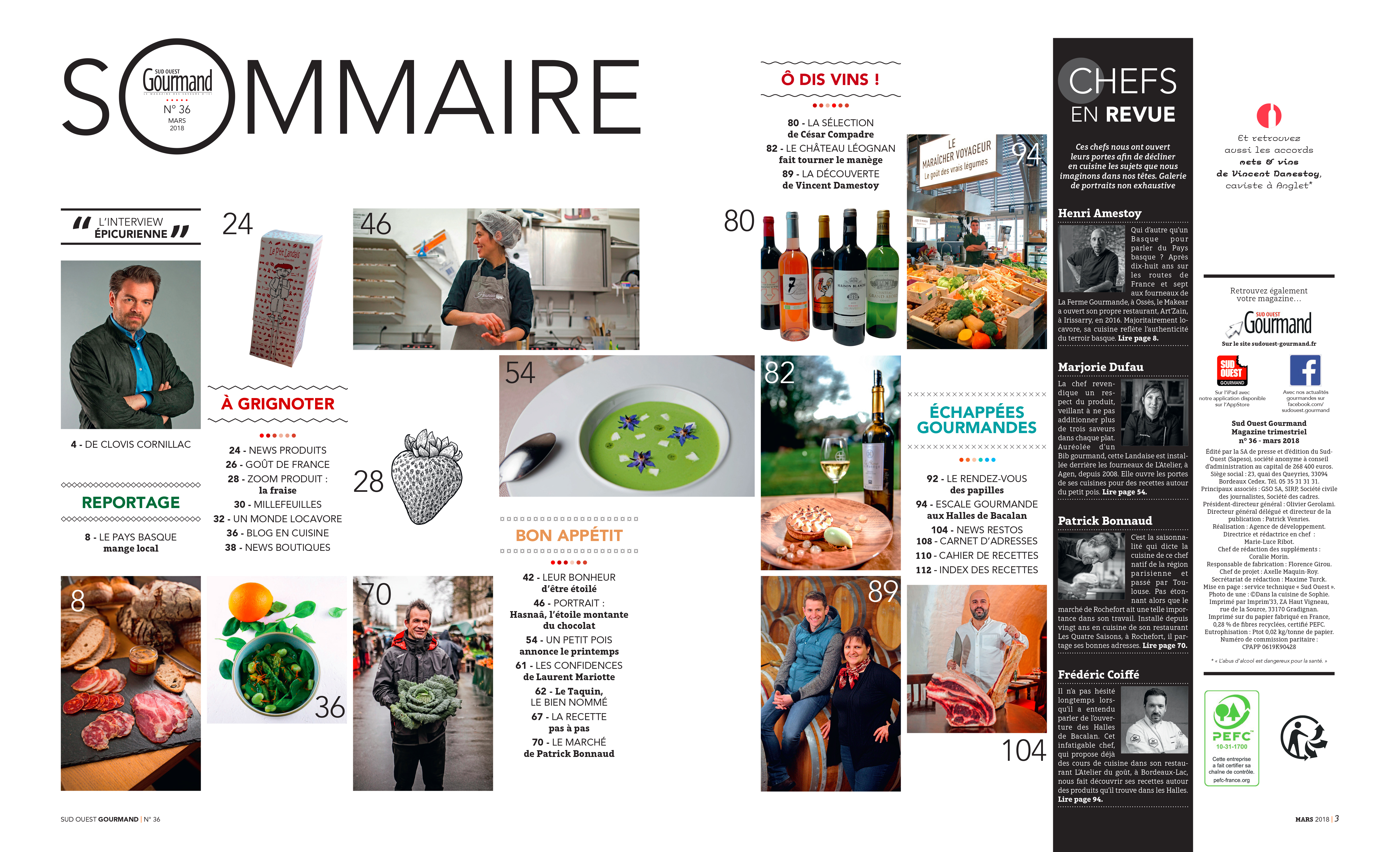 sommaireX2 Sud Ouest Gourmand Le magazine des saveurs d'ici